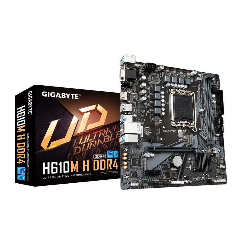 Gigabyte H610M H - DDR4 LGA 1700 Intel Motherboard - اللوحة الأم